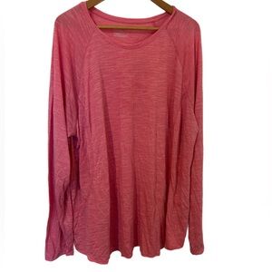 Sporty Tech Gear 3X Salmon Long Sleeve Athletic Top